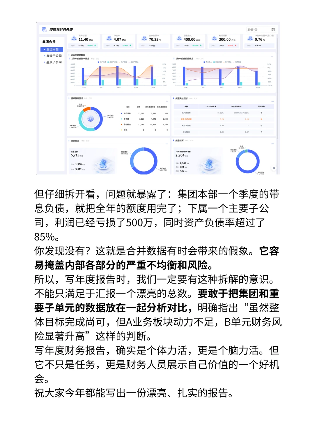 老板爱看的年度财务报告｜这么写就对了！