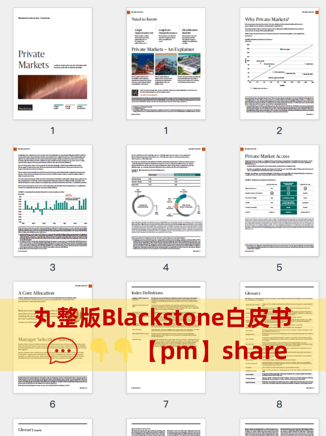 用Blackstone这篇报告讲清楚Private Market