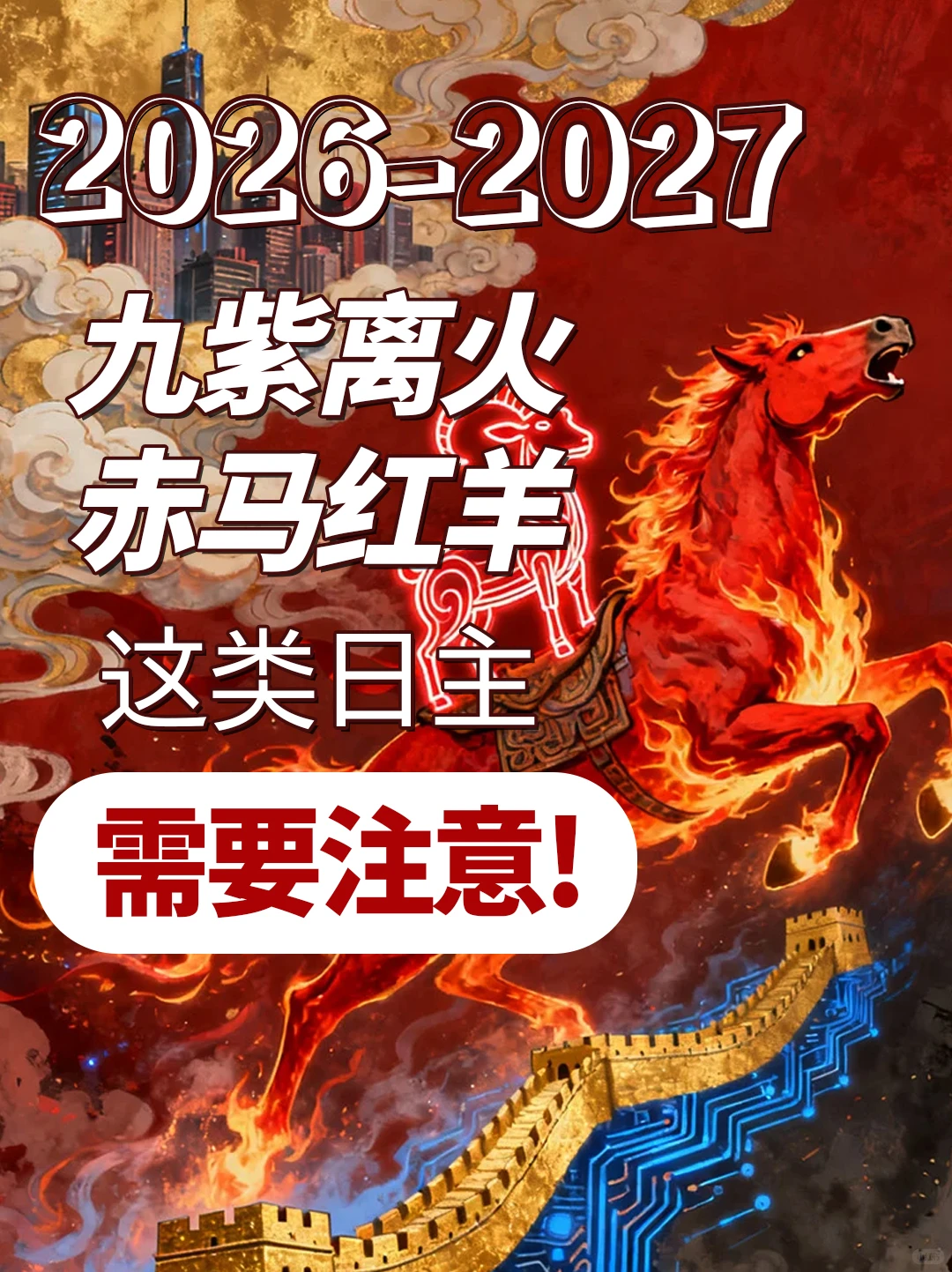 ?九紫离火撞上赤马红羊｜哪些人躺着蹭好运？