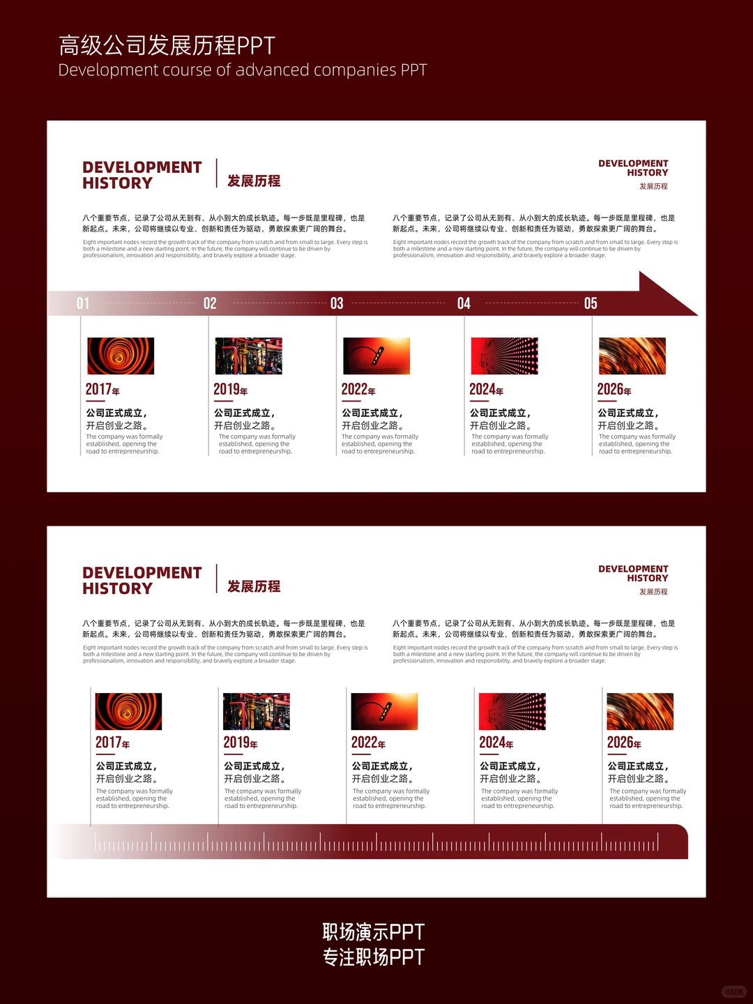 年终公司发展展示PPT这样做，太有料了