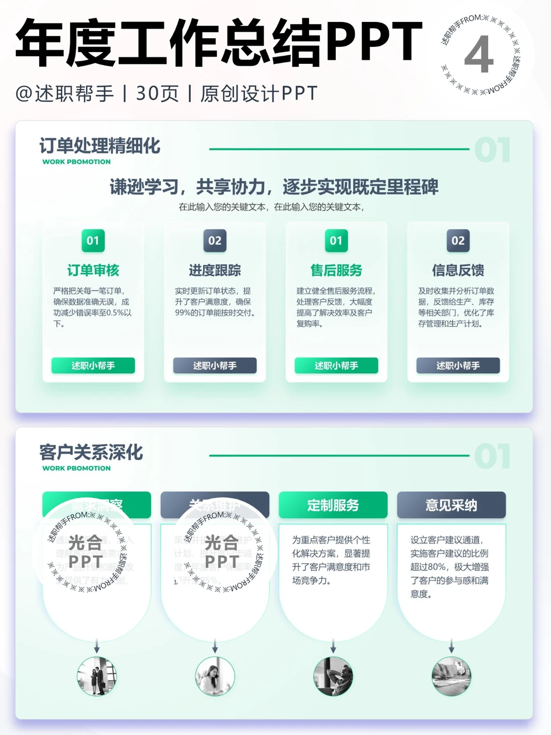 2564销售跟单工作计划总结汇报PPT