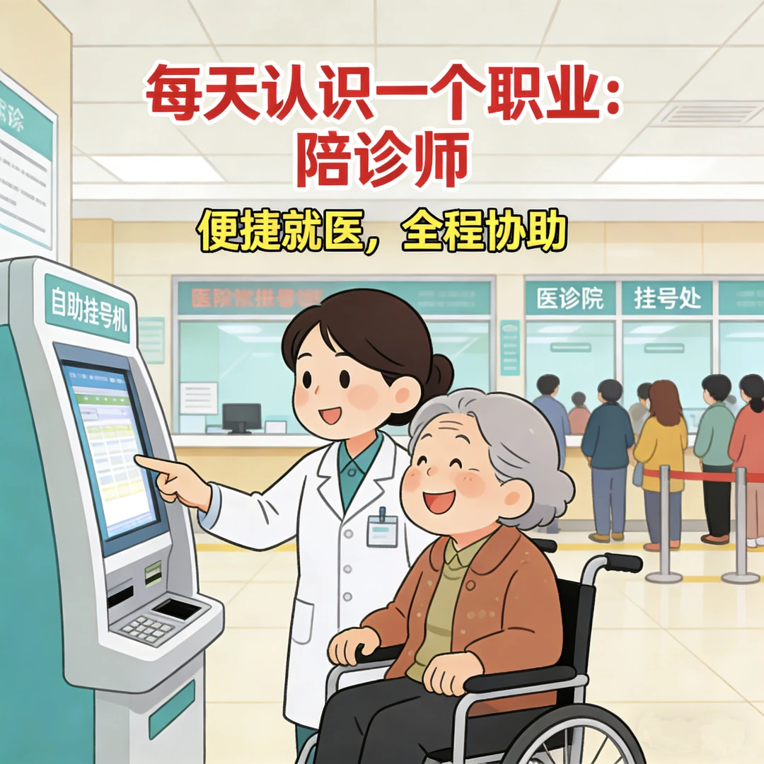 每天认识一个职业，今天了解陪诊师