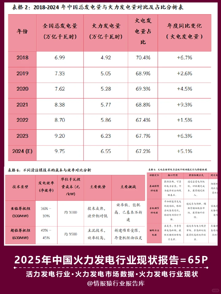 一份报告洞察2025中国火力发电行业现状