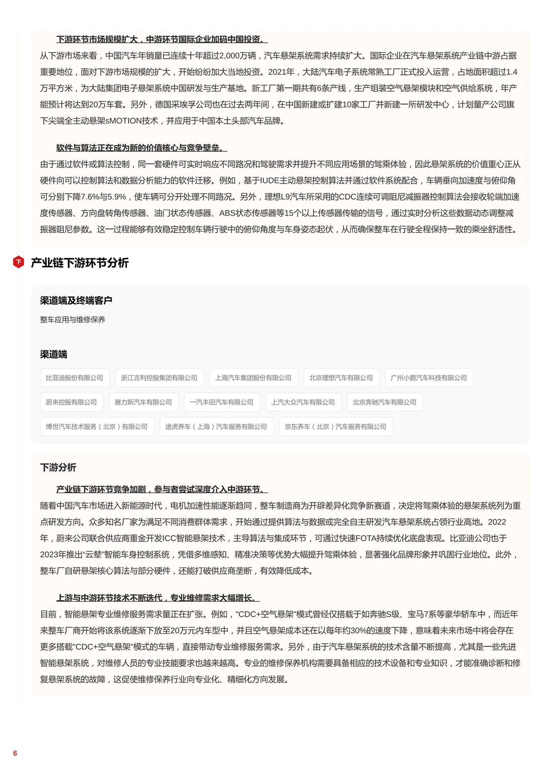 ? 2025 汽车悬架行业词条报告
