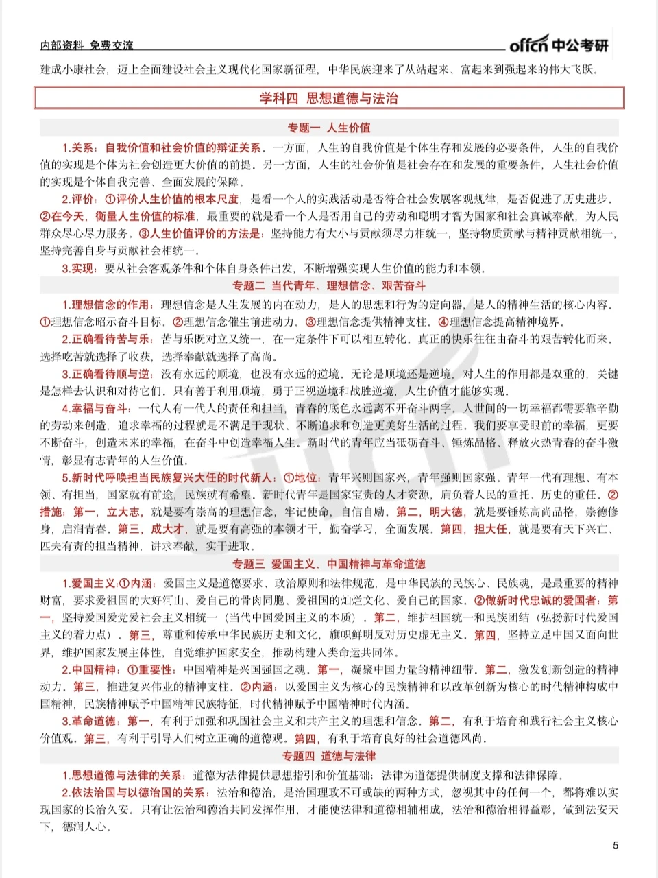 ?25考研·政治考前冲刺白皮书
