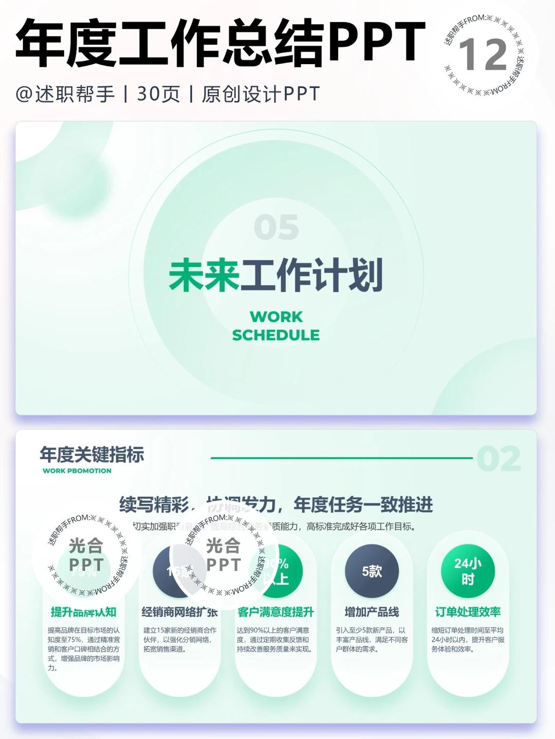 2564销售跟单工作计划总结汇报PPT