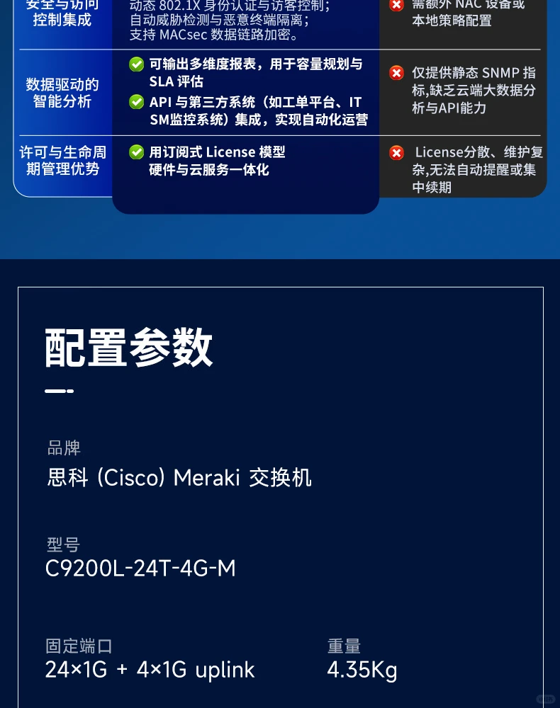 思科9200L-M系列交换机核心优势