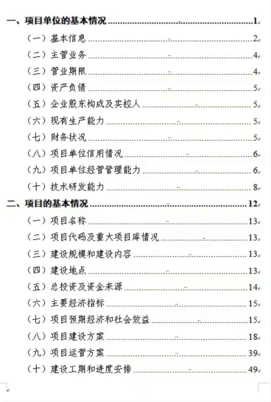 资金申请报告案例分享
