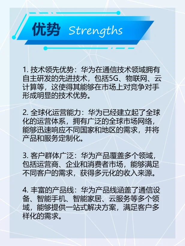 华为SWOT分析
