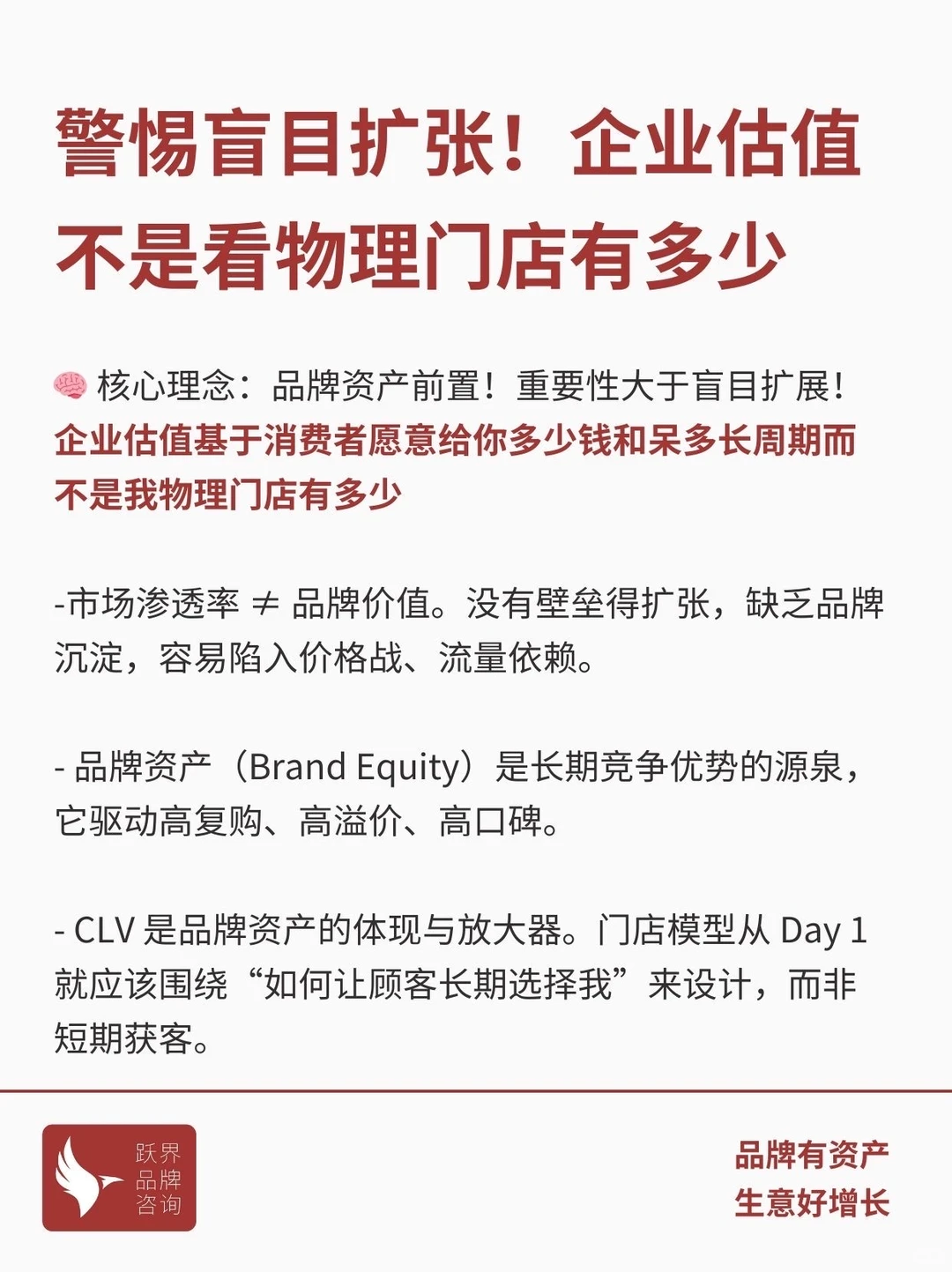 警惕盲目扩张!企业估值不是看门店有多少