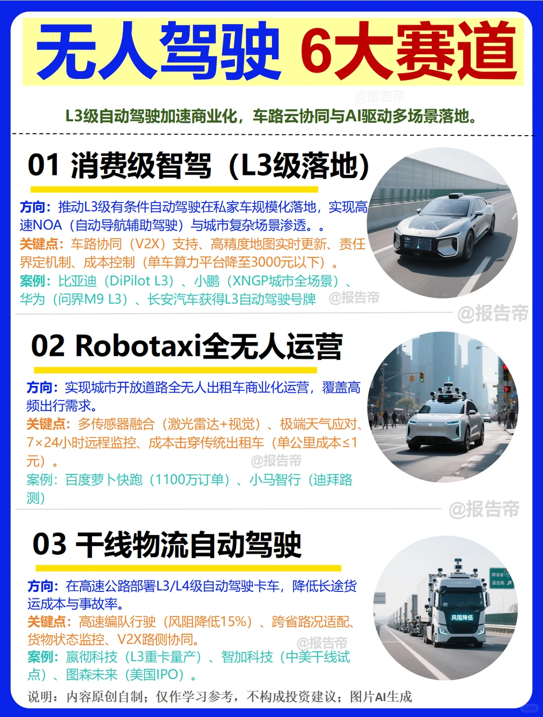 无人驾驶 首牌破冰～1天1条产业链