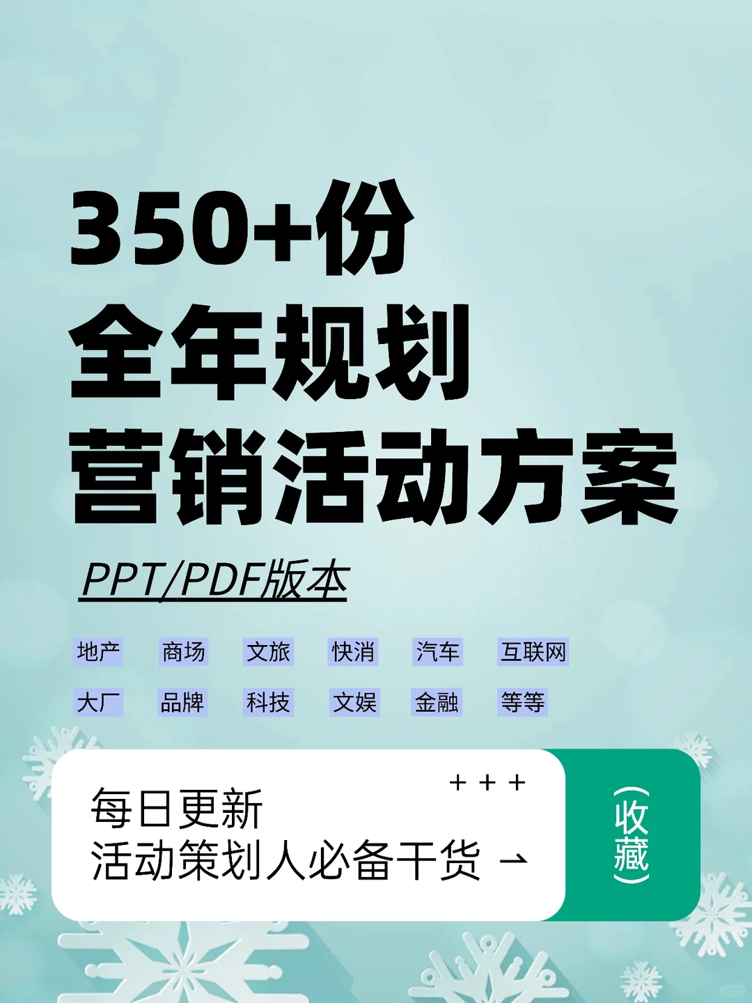 350+份各行业年度规划营销活动策划方案