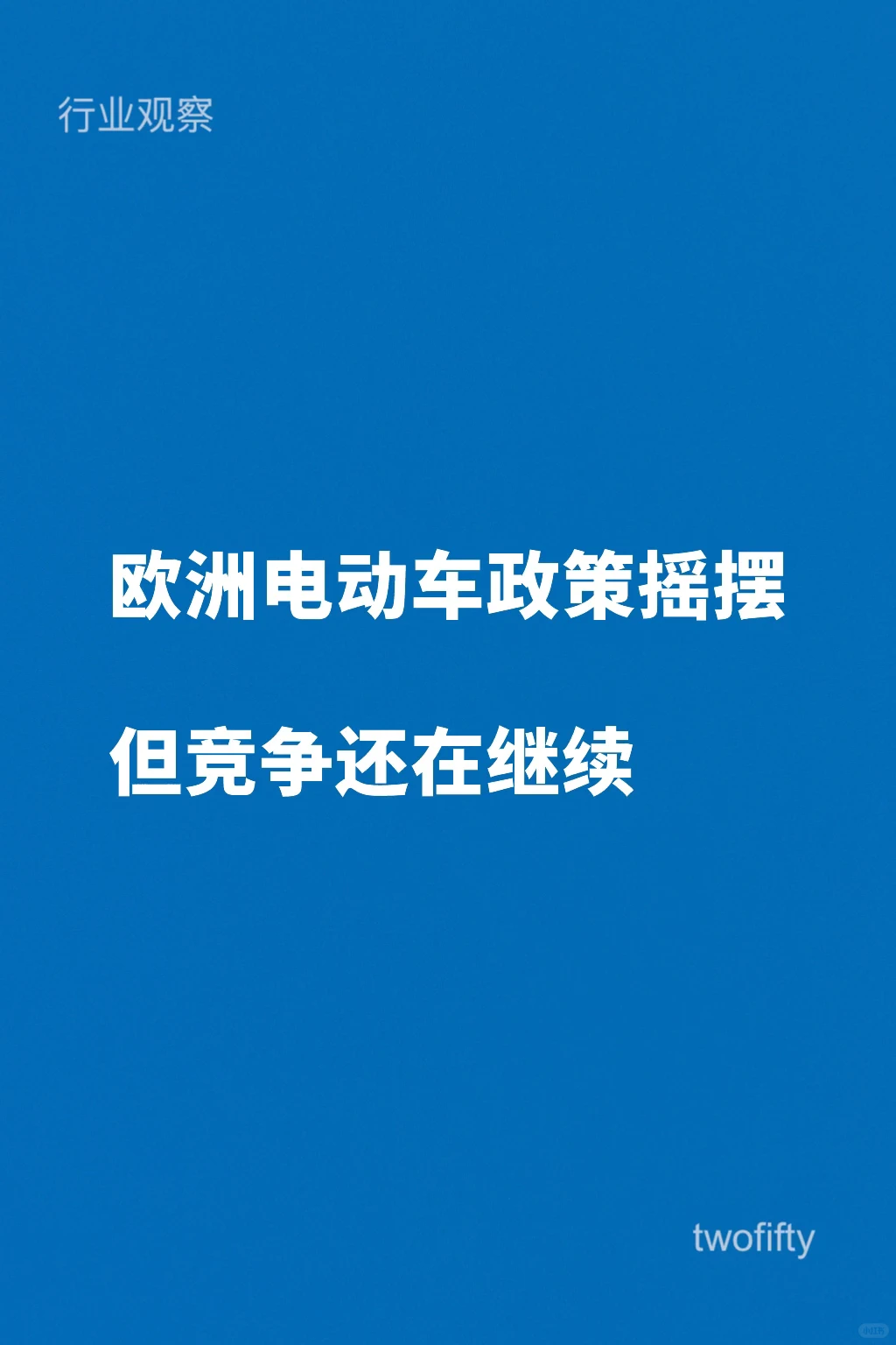欧洲电动车踩刹车,风险真的过去了吗