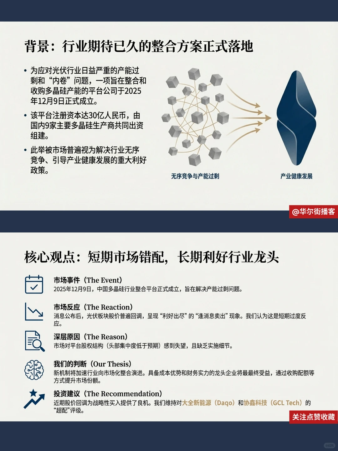 小摩看好光伏整合,协鑫大全获超配