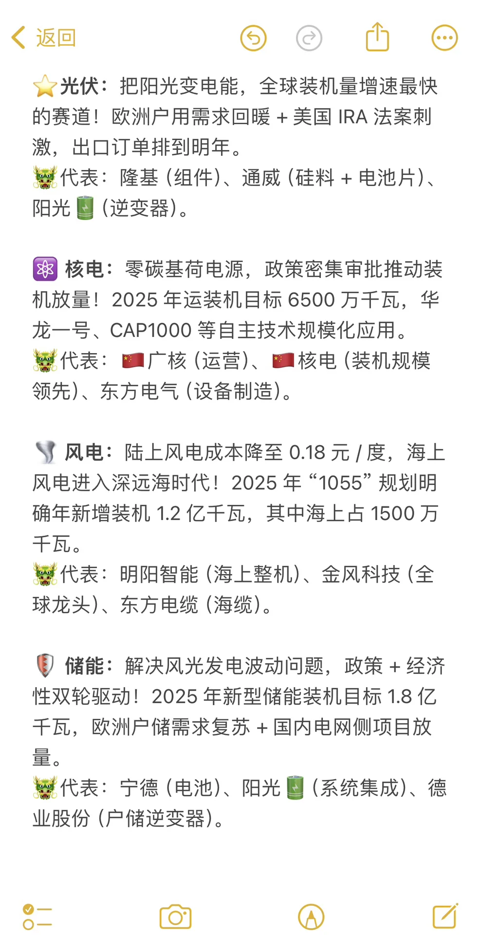 新能源四大金刚 —— 光伏⚡️、核电、风电、储能