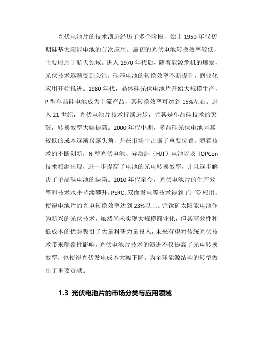 2024年光伏电池片行业调研分析报告