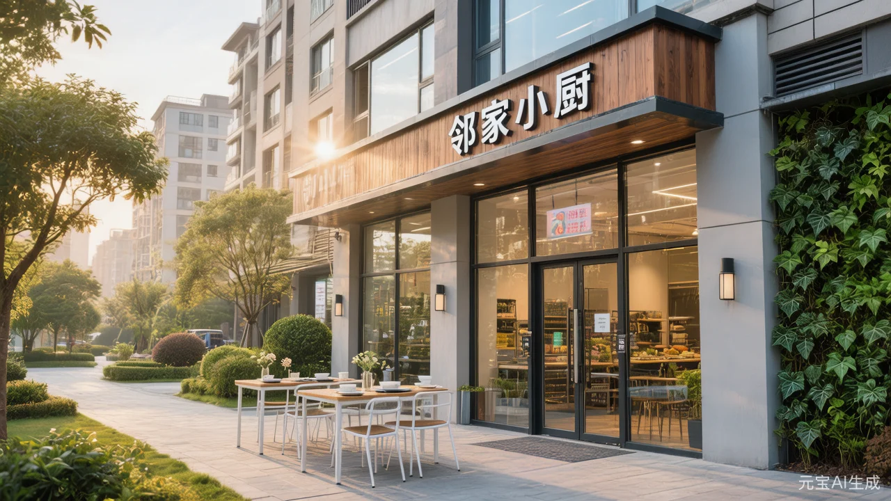 社区餐饮的风?️