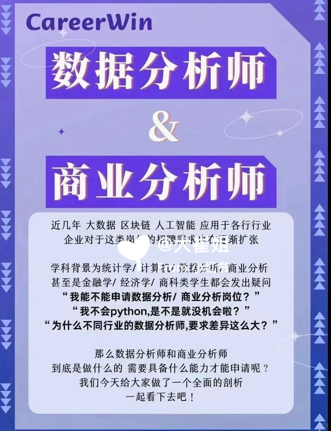 【数据分析师】VS【商业分析师】