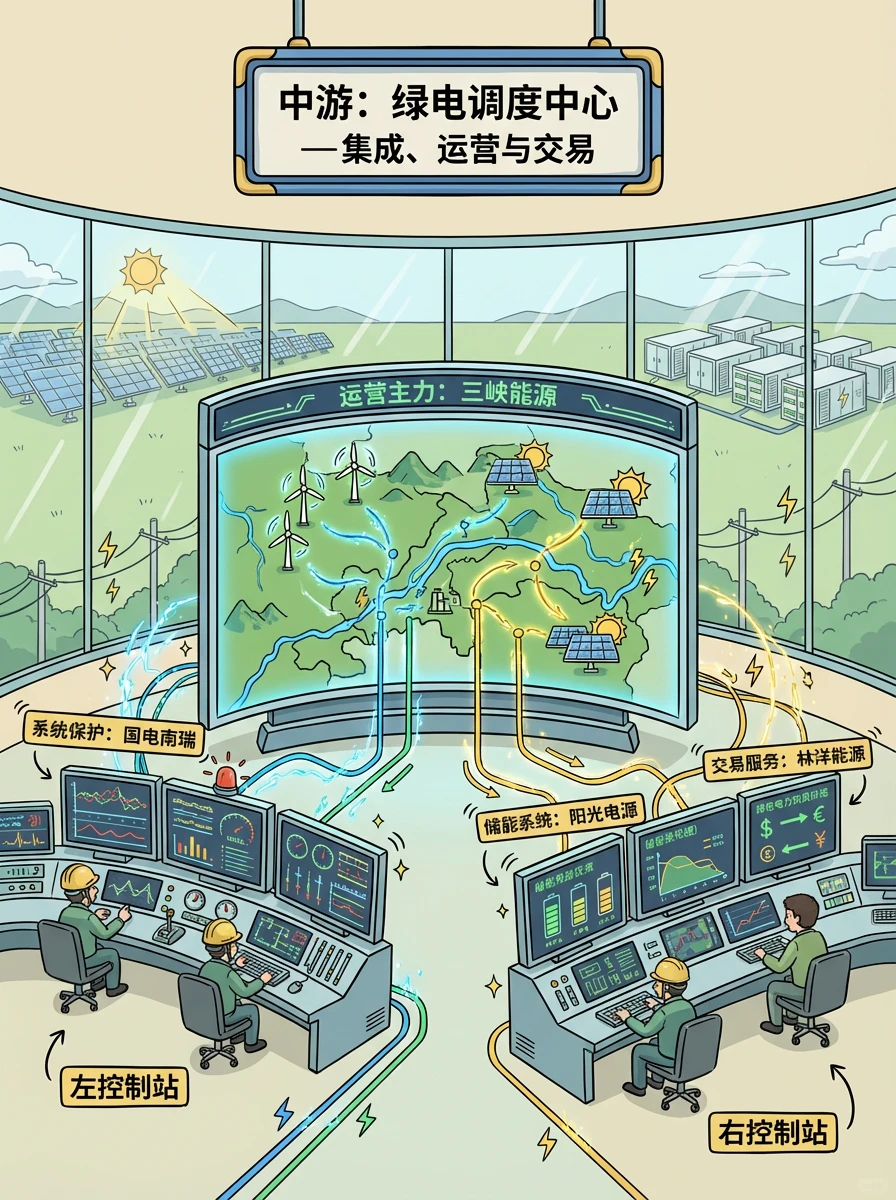 绿电应用产业链全景图