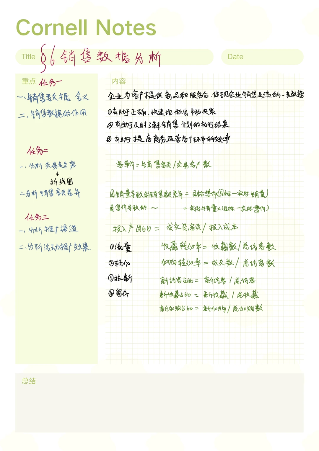 商务数据分析与应用项目4-6