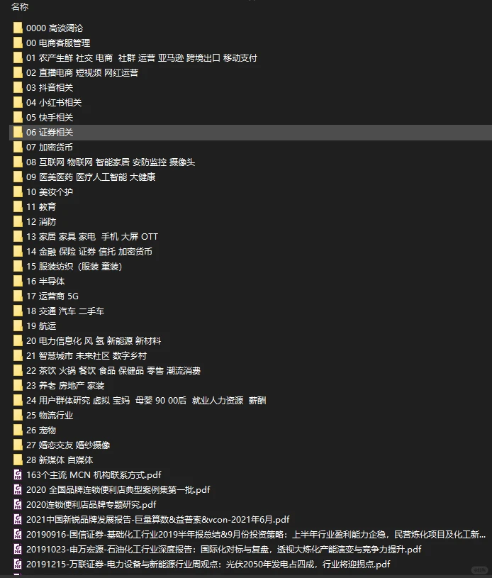 行业分析报告分享
