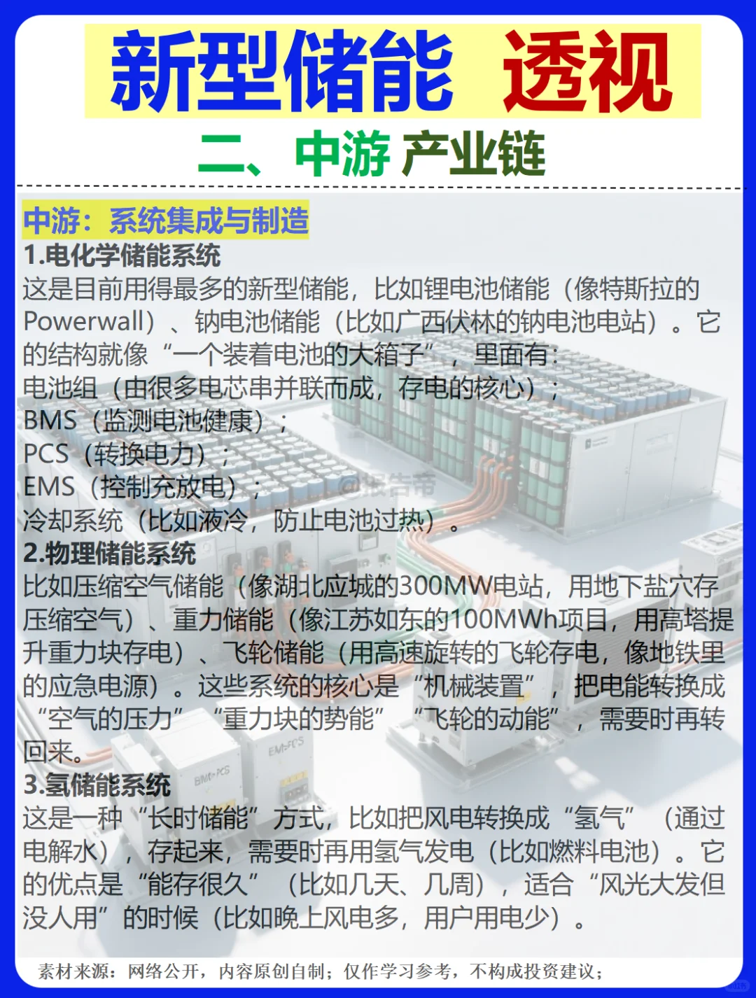 新型储能 浪潮 15图精析～1天1条产业链