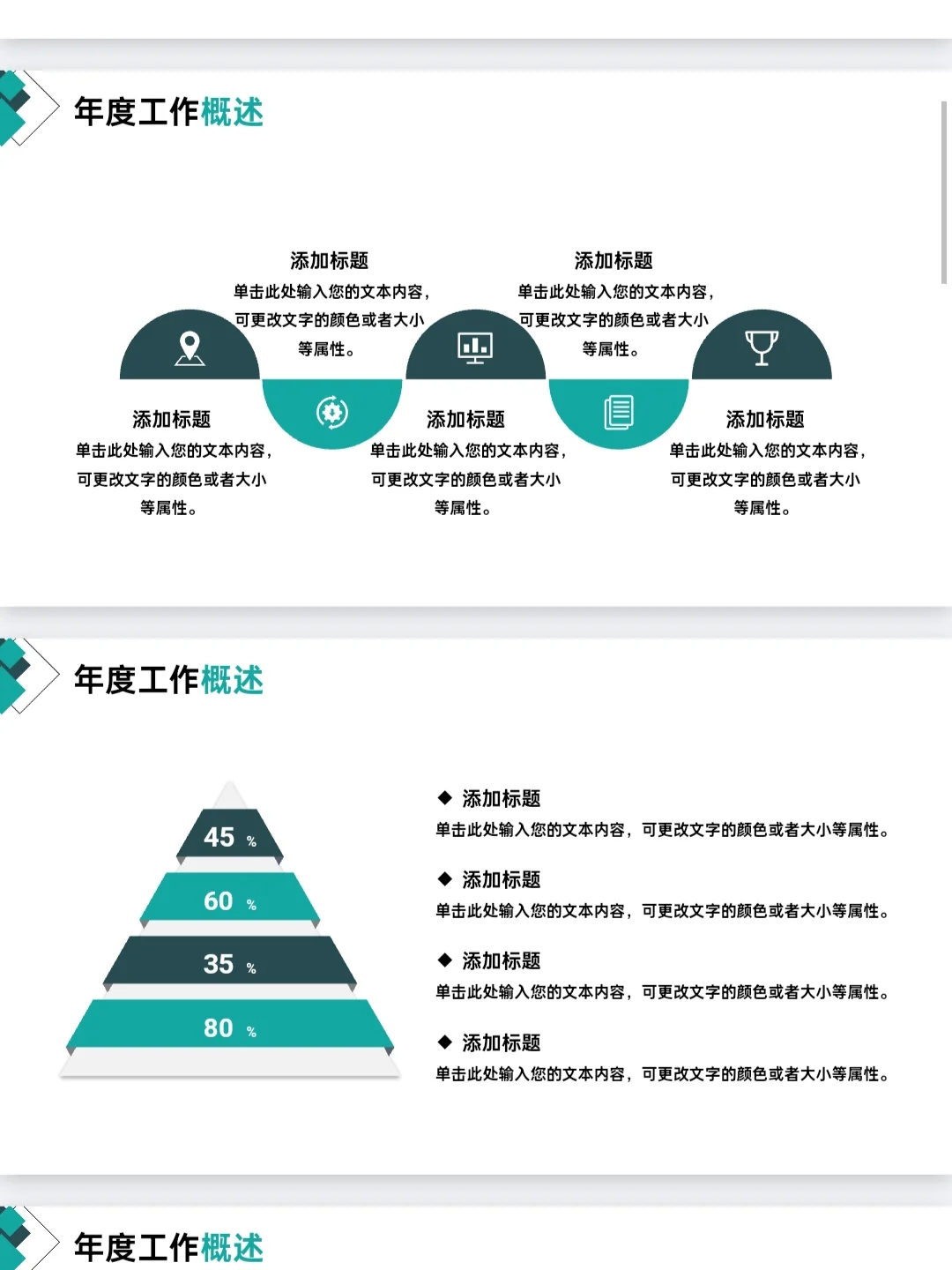 领导喜欢的年终总结述职报告PPT模板