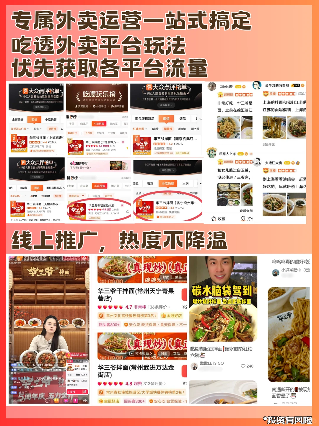 小餐饮创业就选刚需,华三爷开业即火?