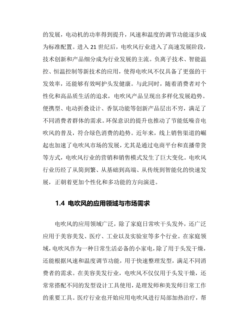 2025年电吹风行业调研分析报告