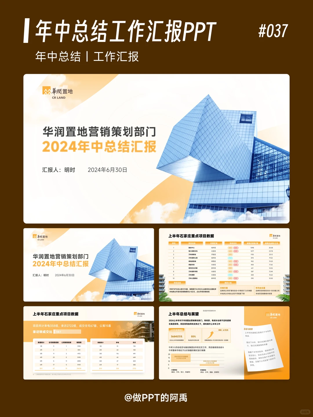 公司年中/季度工作汇报PPT