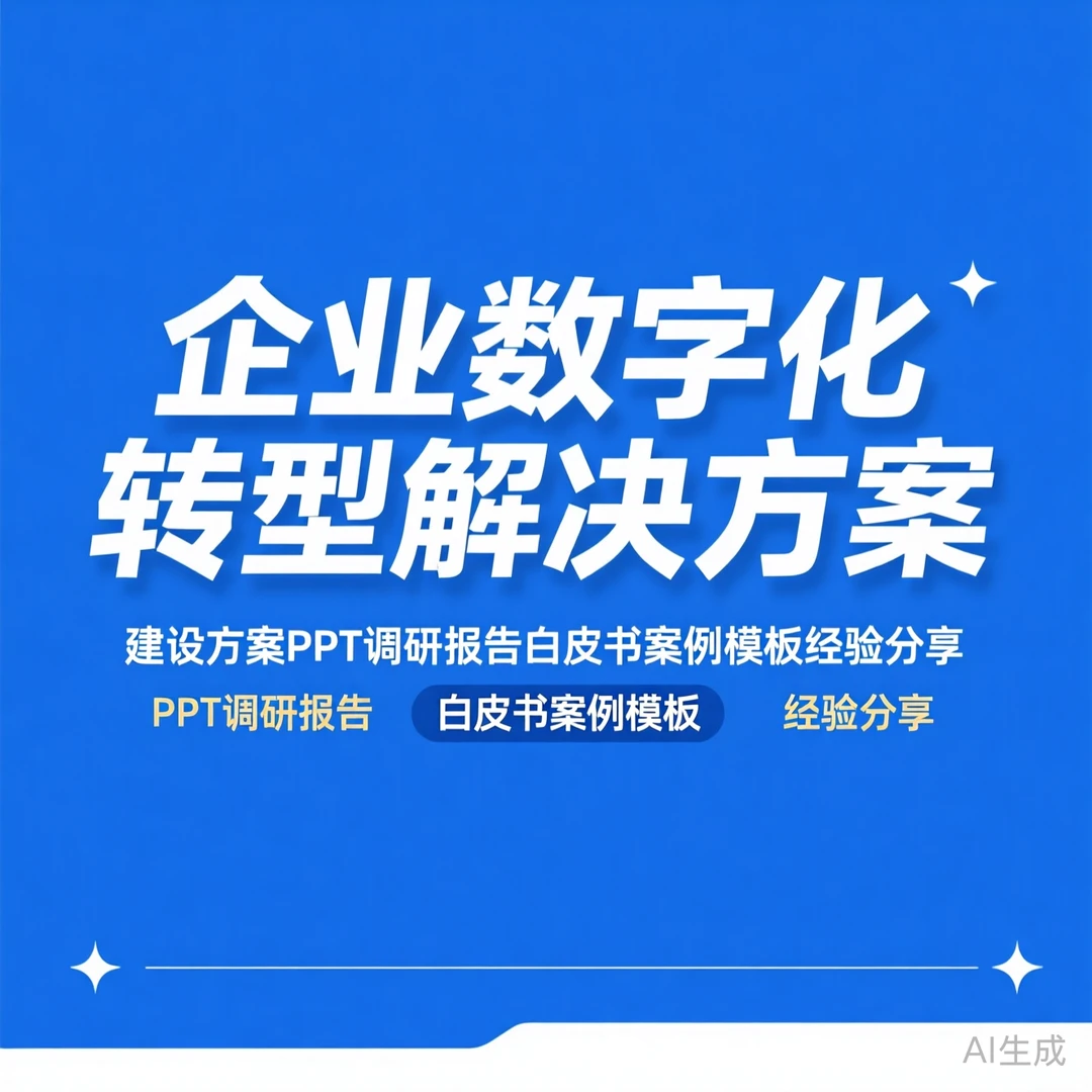 企业数字化转型方案|白皮书案例模板分享