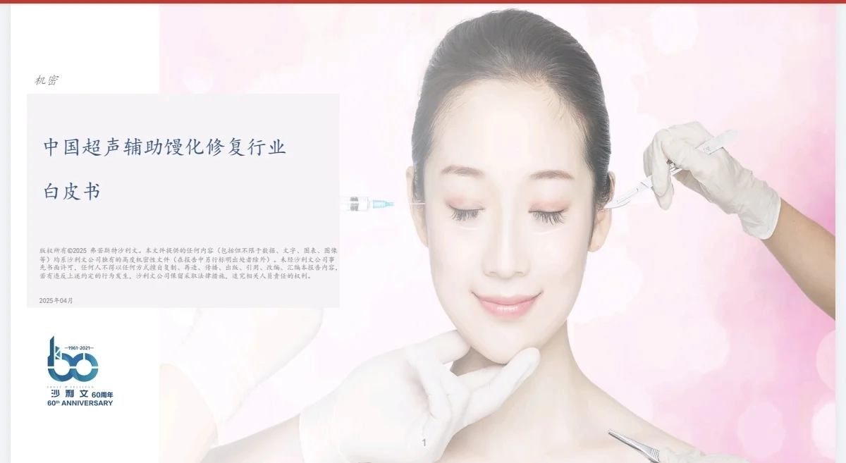 美容行业丨超声辅助馒化修复行业白皮书