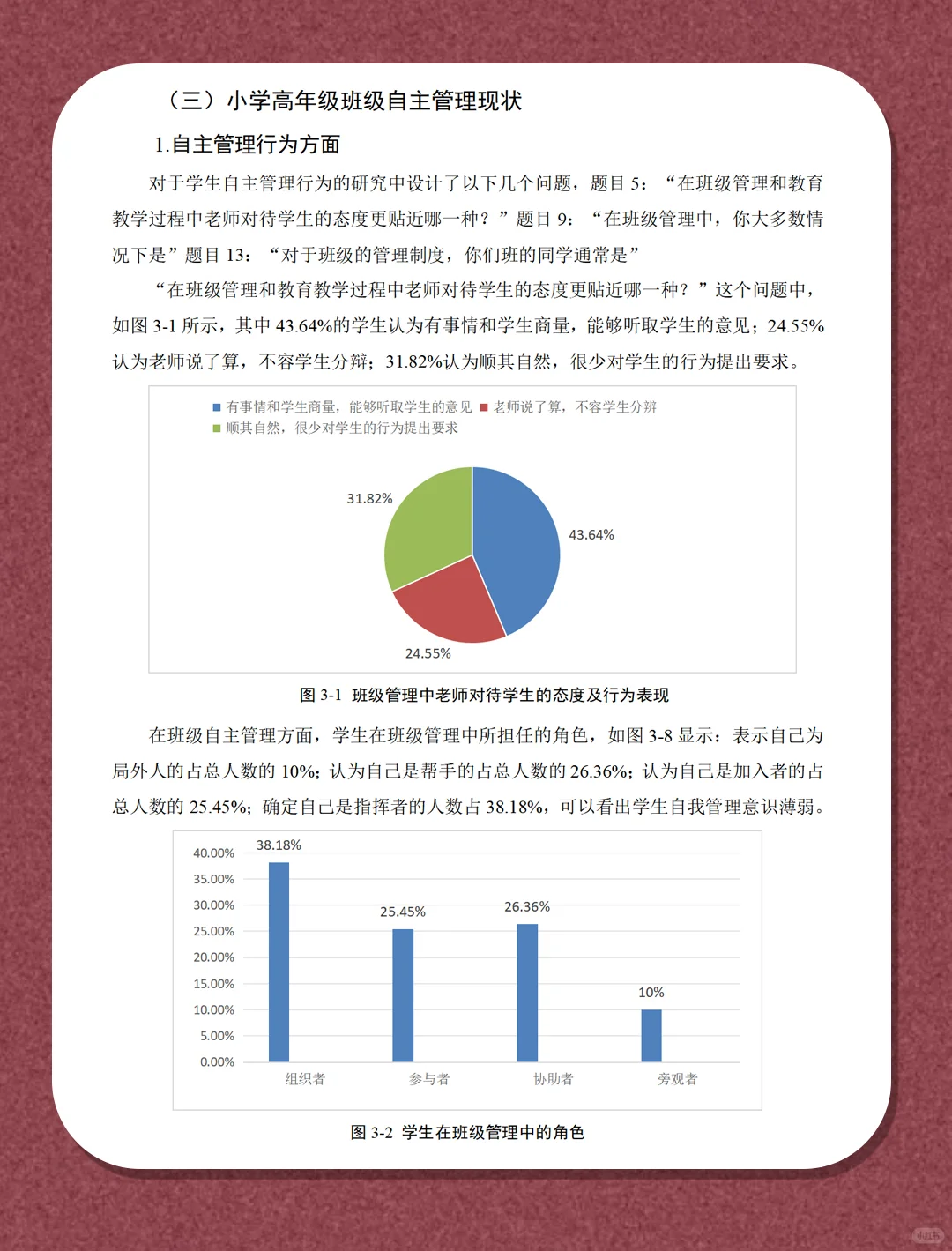 小学高年级班级自主管理现状及优化策略研究