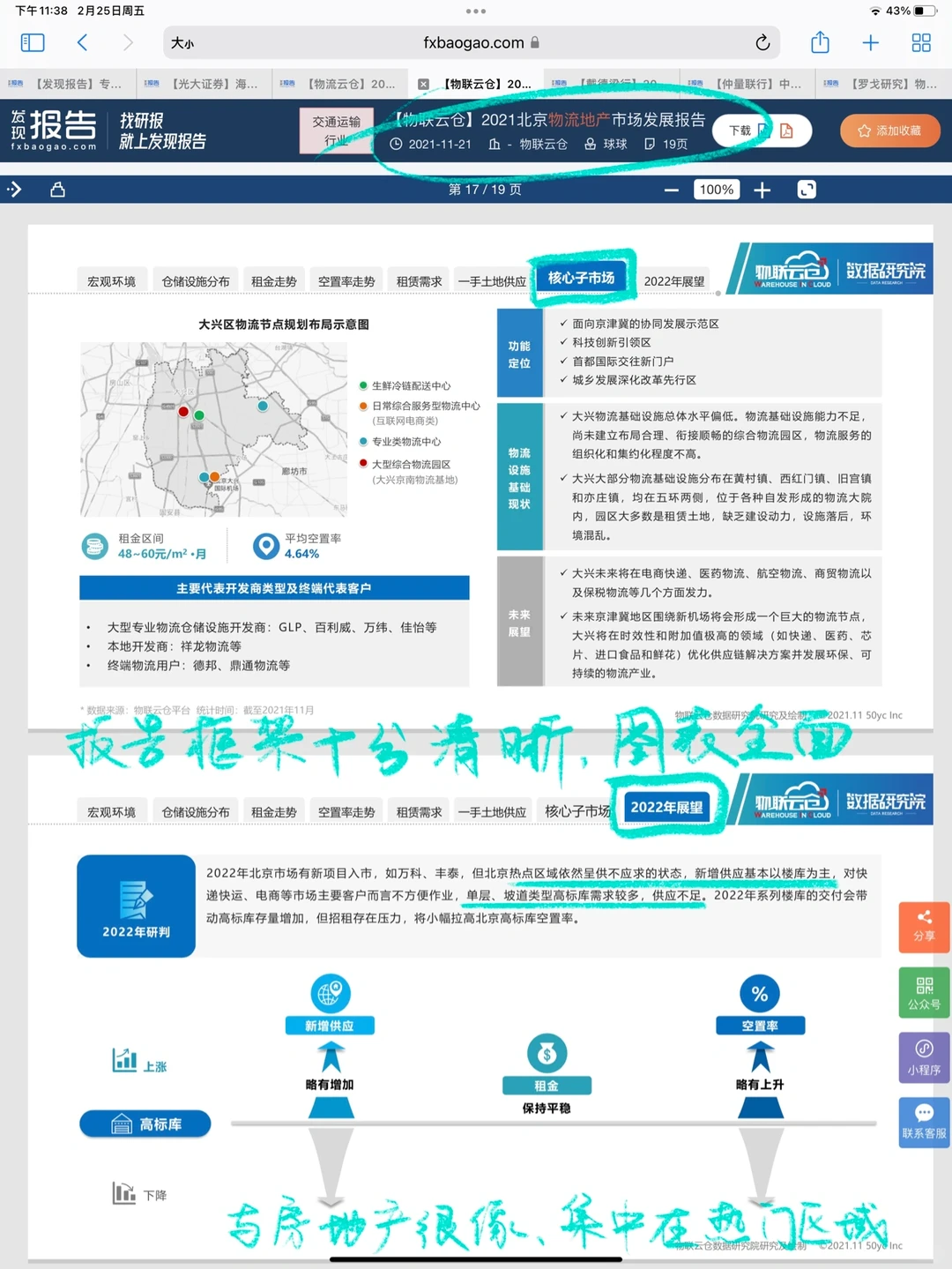 物流地产行业分析报告|5⃣️大专业机构展望