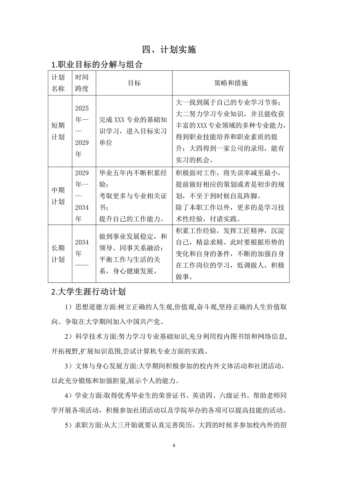 一份精品的大学生职业生涯规划书,直接抄❗