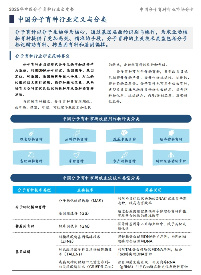 39页报告/2025年中国分子育种市场白皮书