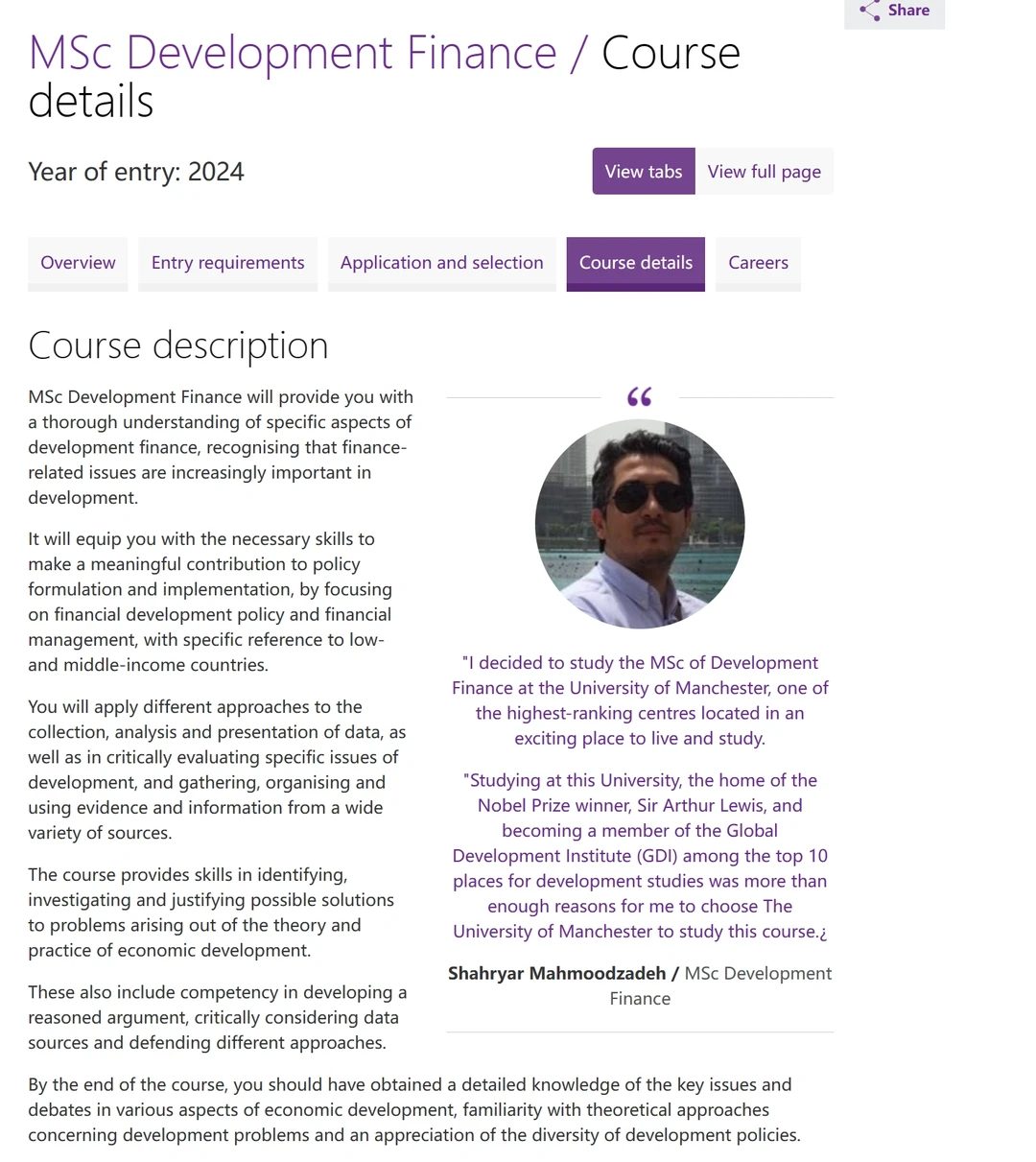 专业讲解:曼大 MSc Development Finance