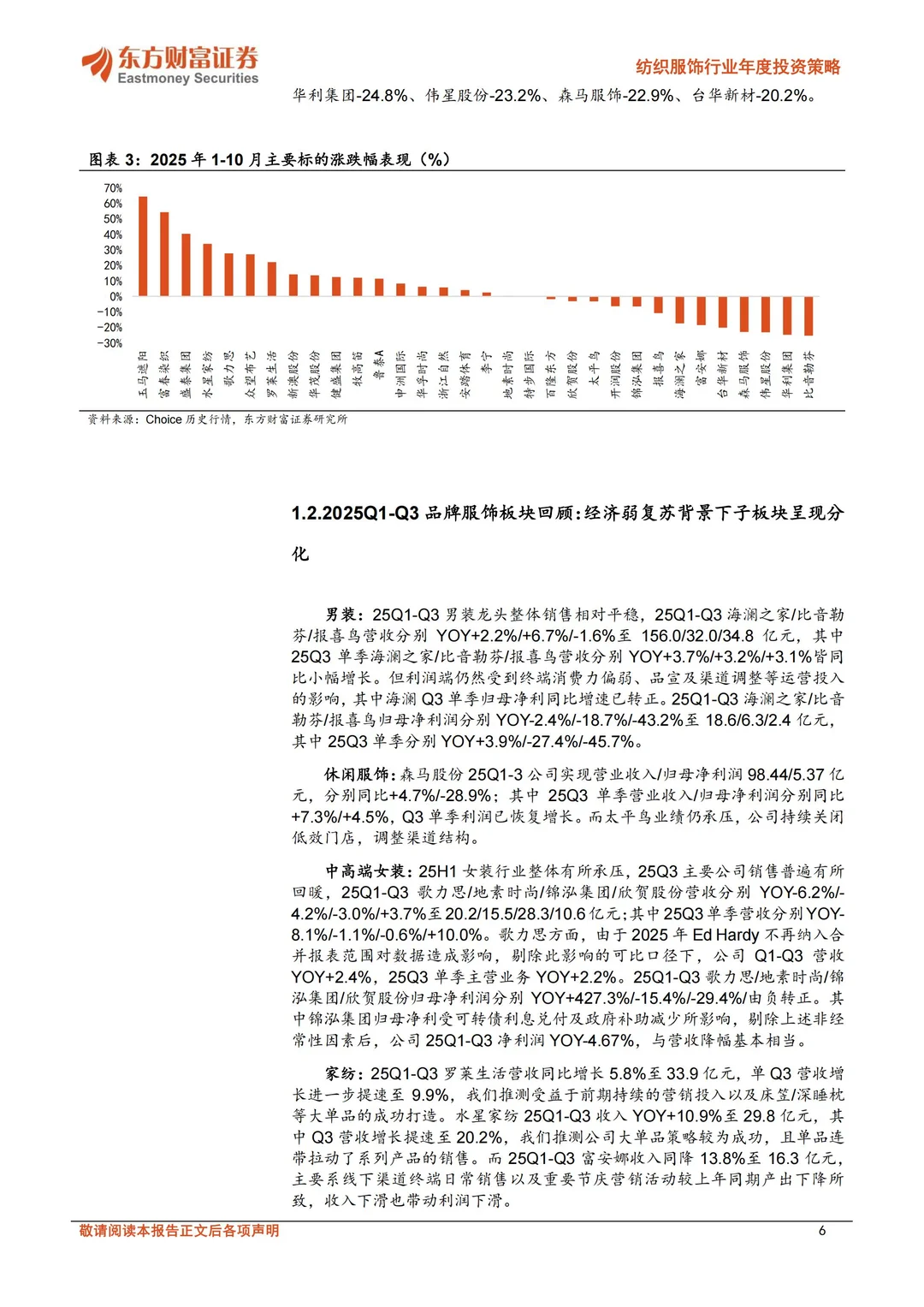 2025纺织行业投资策略展望