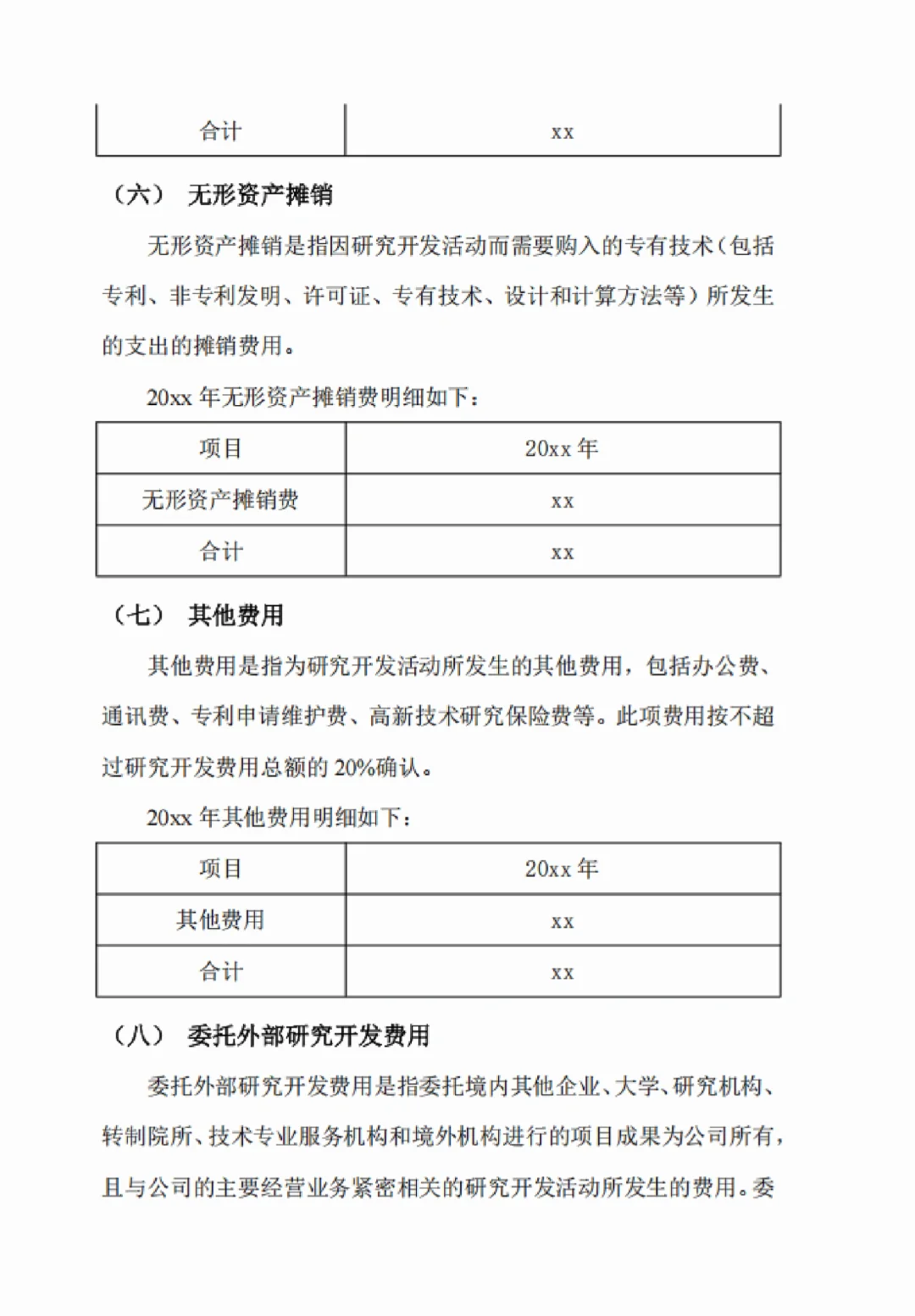高新技术企业认定及申报审计报告（三年版）