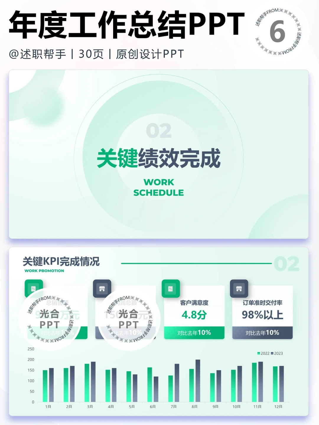 2564销售跟单工作计划总结汇报PPT
