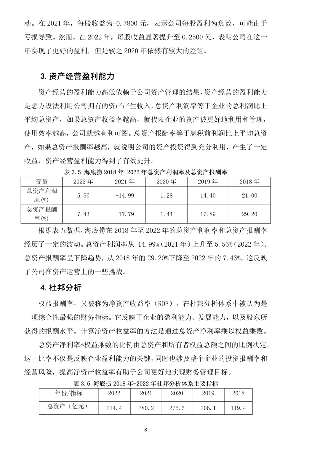 姐妹们,我的海底捞盈利能力分析论文写完啦