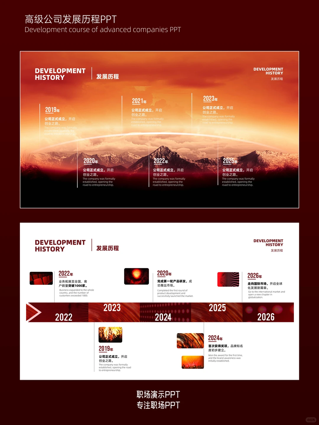 年终公司发展展示PPT这样做，太有料了