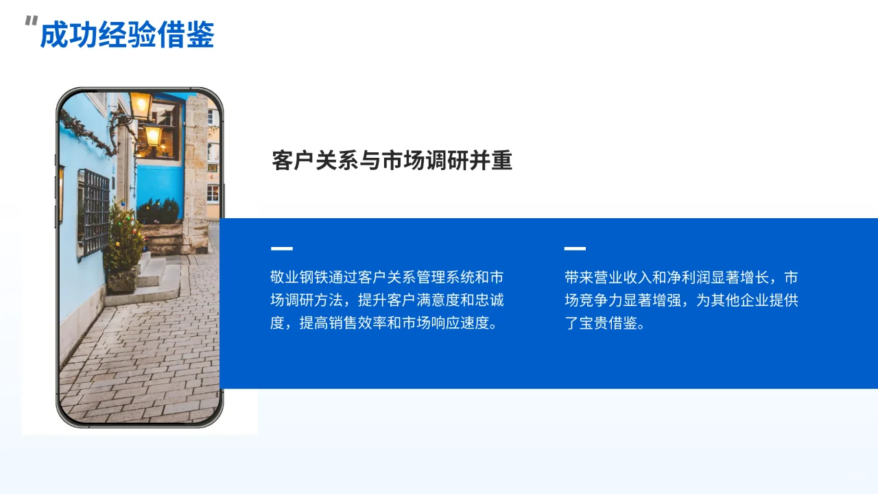 Kimi PPT——敬业钢铁本地市场市场成功经验