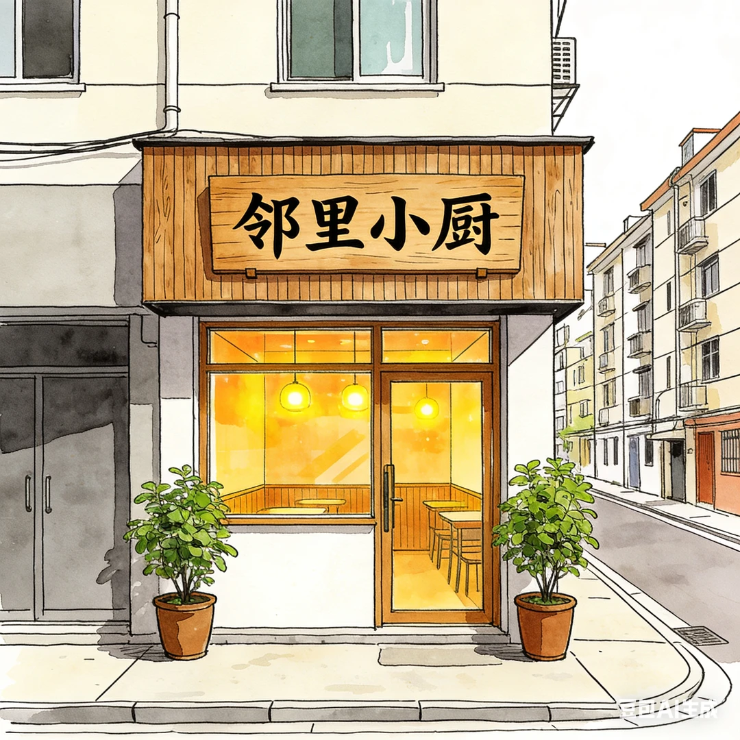 社区餐饮的风?️