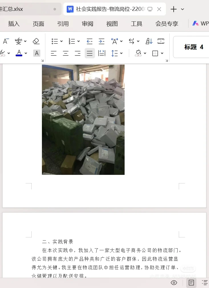 物流岗位-社会实践报告-2200字