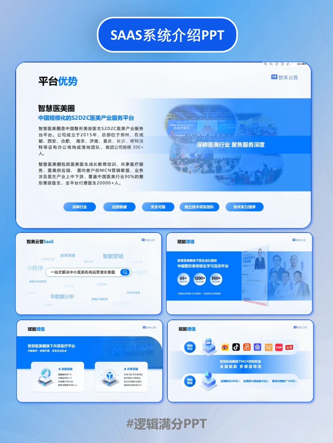 PPT改稿 | 两版风格不一的SAAS系统！绝了