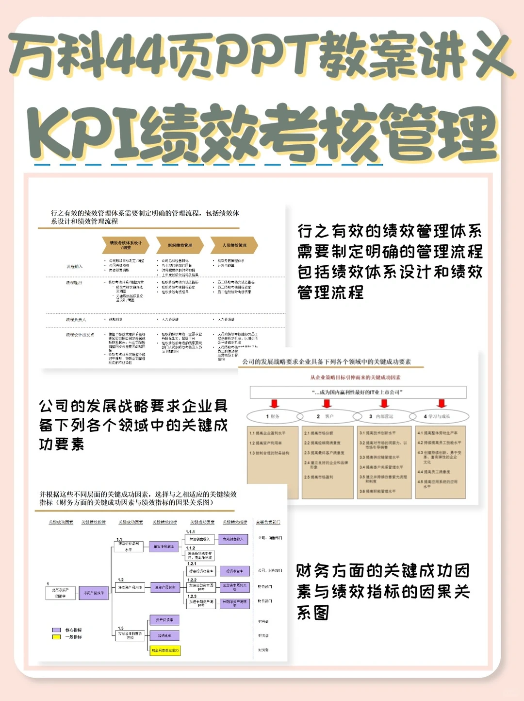 4⃣️4⃣️页大厂高级KPI绩效考核管理讲义