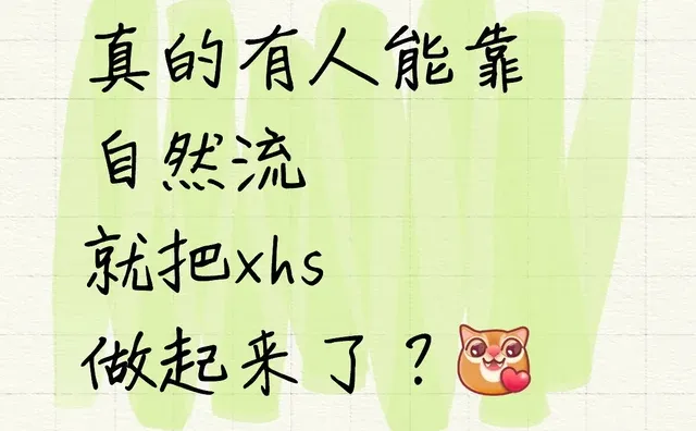 真的有人靠自然流量把账号做起来了吗？求问，诚心问，真的有人能靠自然流量把账号做起