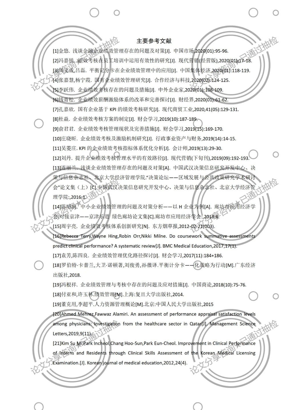 人力资源优质论文分享，看完就会写论文！