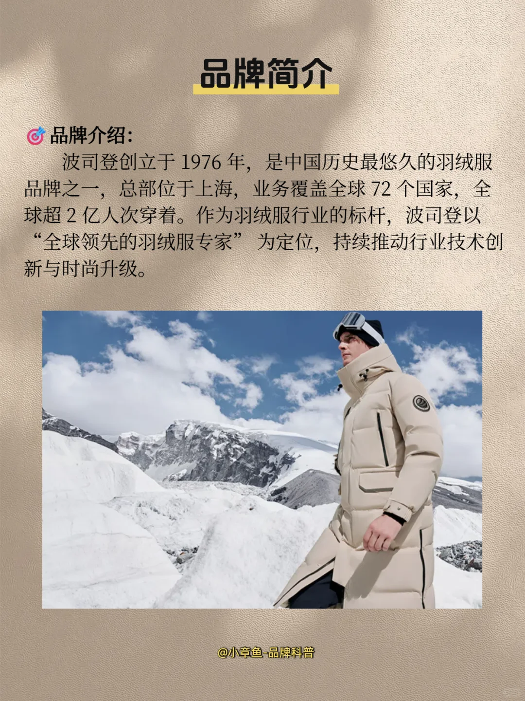 每天认识一个品牌 | 波司登